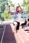 Mens under-20s long jump, 2019 North Eastern Track and Field Champs., Middlesbrough. Photo:  David T. Hewitson/Sports for All Pics